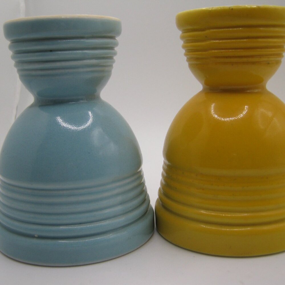 2 Vintage Hankscraff Fiesta Double Egg Cups - 1950's - Picture 2 of 7